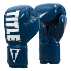 Боксерські рукавиці TITLE Boxing Inferno Intensity Elastic Blue/White / 16 oz