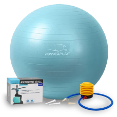 М“яч для фітнесу (фітбол) PowerPlay 4001 Ø65 cm Gymball  М“ятний + помпа