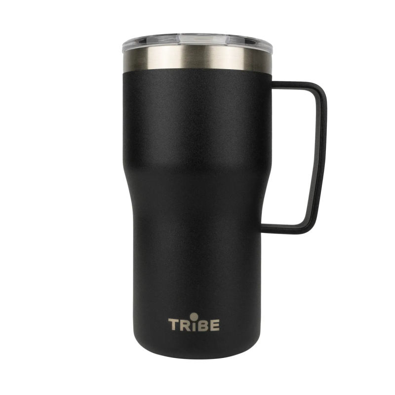 Термочашка туристична Tribe Travel Mug 600 мл T-FA-0034, black (T-FA-0034-black)