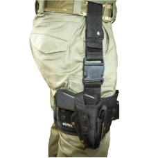 Кобура на стегно для ПМ кордура Kirasa чорна(Арт.KI282)