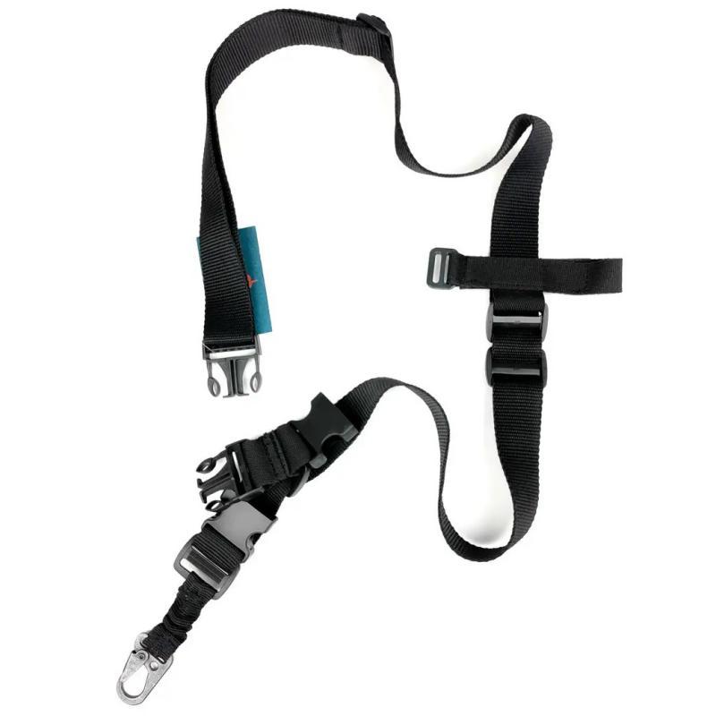 Ремінь для АК триточковий поліамідний зі швидким скиданням чорний (LE2067) Ремінь для АК триточковий поліамідний зі швидким скиданням чорний (LE2067)