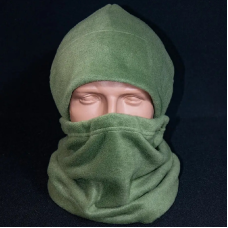 Шапка та бафф з флісу Kirasa 240 олива. 55-58 (Арт KI821)