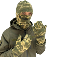 Комплект (шапка, бафф, перчатки) Ranger, піксель 55-57 (RA8958)