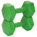 Гантелі композитні PowerPlay 4124 Hercules 2*2кг. Зелені  (2шт.)