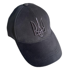 Кепка військова ЗСУ герб чорна (RA8962)