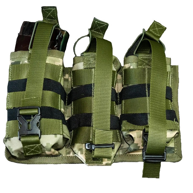 Підсумок під 6 магазинів АК Kirasa з кордури піксель (Арт.KI243)