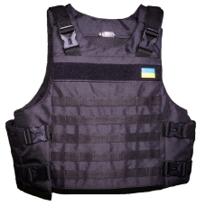 Плитоноска з встановленям бокового та кевларового захисту кордура Kirasa чорна (Арт.KI101)