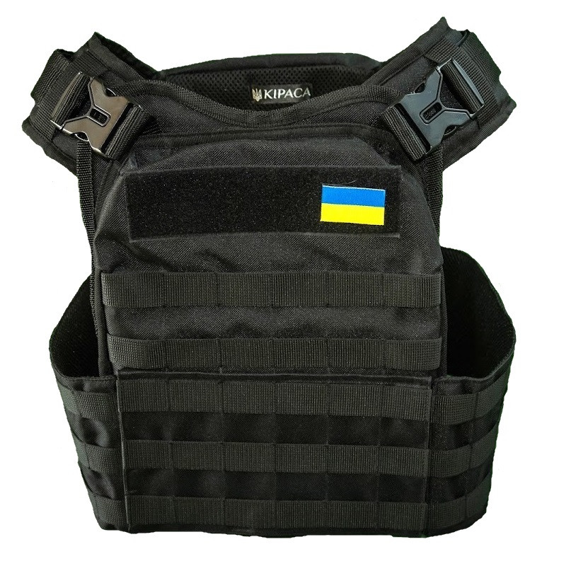 Плитоноска тактична кордура Kirasa чорна (Арт.KI103) Плитоноска тактична кордура Kirasa чорна (Арт.KI103)