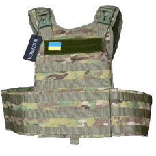 Плитоноска тактична кордура Kirasa мультикам (Арт.KI104)