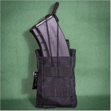 Підсумок одинарний під рожок Kirasa чорний (Арт.KI113)