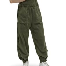 Адаптивні штани при травмуванні ніг, фліс Kirasa хакі (Арт KI422)