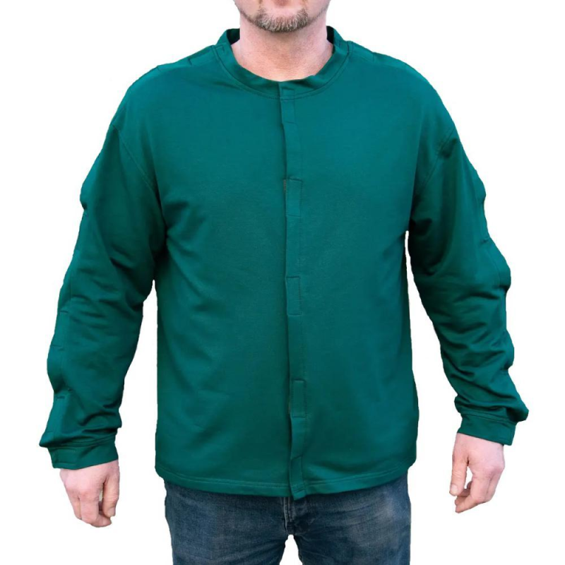 Адаптивна кофта при травмуванні, двунитка Kirasa зелена 48 (Арт KI4280-0) Адаптивна кофта при травмуванні, двунитка Kirasa зелена 48 (Арт KI4280-0)