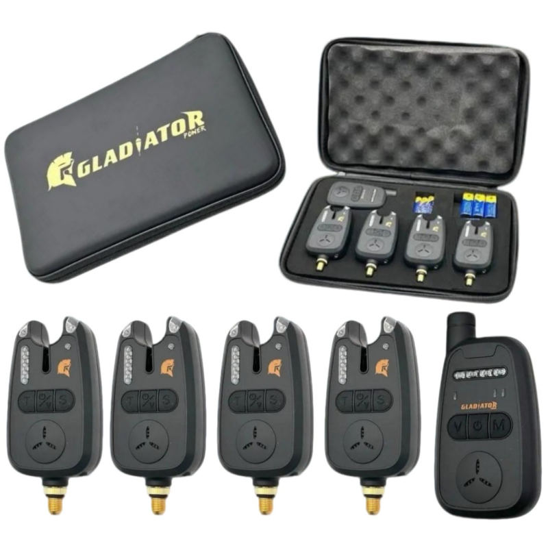 Набір сигналізаторів GLADIATOR RF298 4+1 Black з пейджером