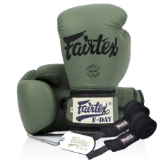 Боксерські рукавиці Fairtex BGV11 Green 10 унцій (бинти в комплекті)
