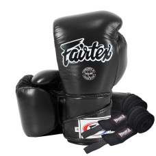 Боксерські рукавиці Fairtex BGV6 Black 10 унцій (бинти в комплекті)