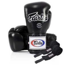 Боксерські рукавиці Fairtex BGV5 Black 10 унцій (бинти в комплекті)