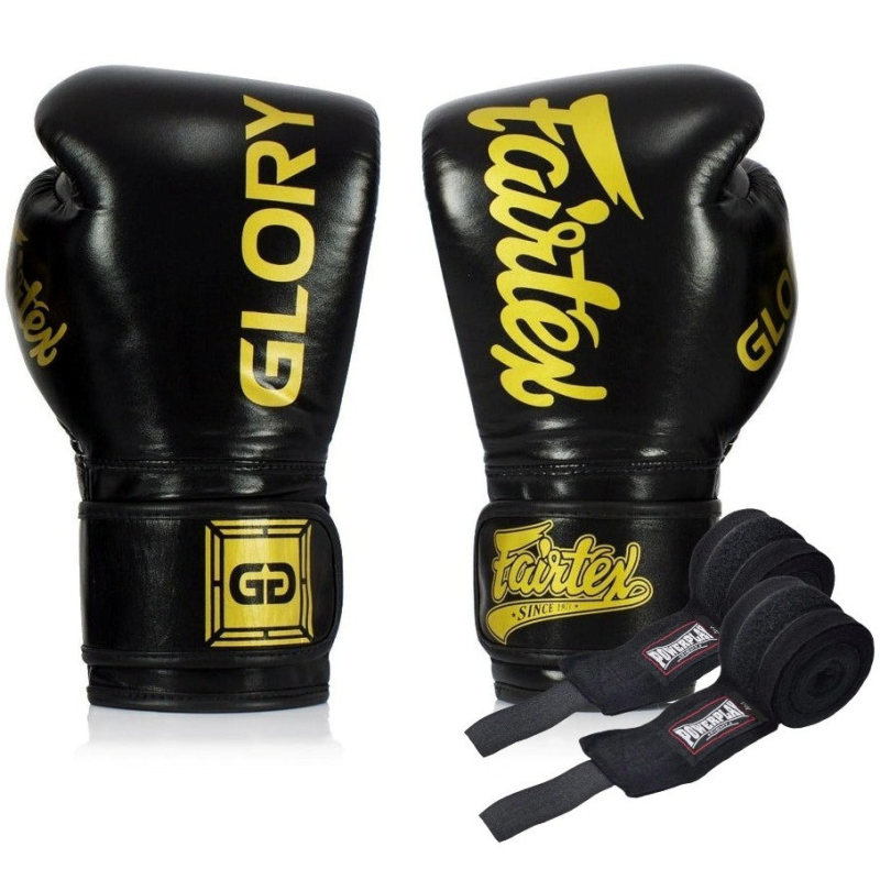 Боксерські рукавиці Fairtex BGVG1 Black 14 унцій (бинти в комплекті)