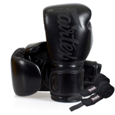 Боксерські рукавиці Fairtex BGV14SB Black 10 унцій (бинти в комплекті)