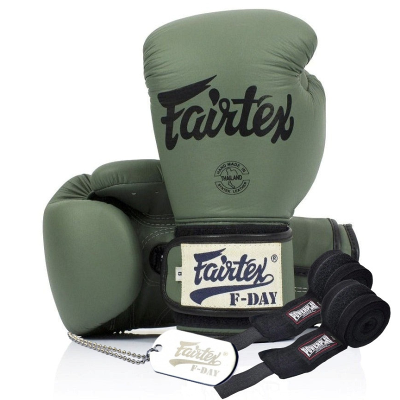 Боксерські рукавиці Fairtex BGV11 Green 16 унцій (бинти в комплекті)