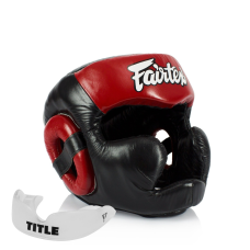 Боксерський шолом Fairtex HG13 Black/Red M