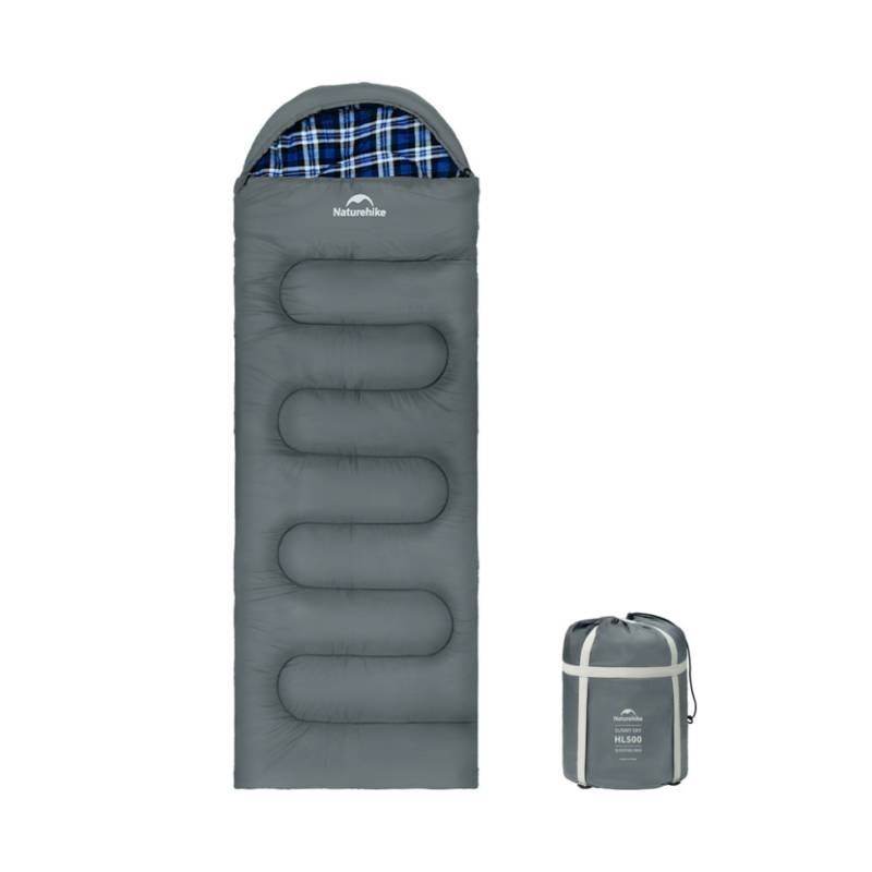 Спальний мішок з капюшоном Naturehike Clear Sky HL500 CNK2450WS042, сірий