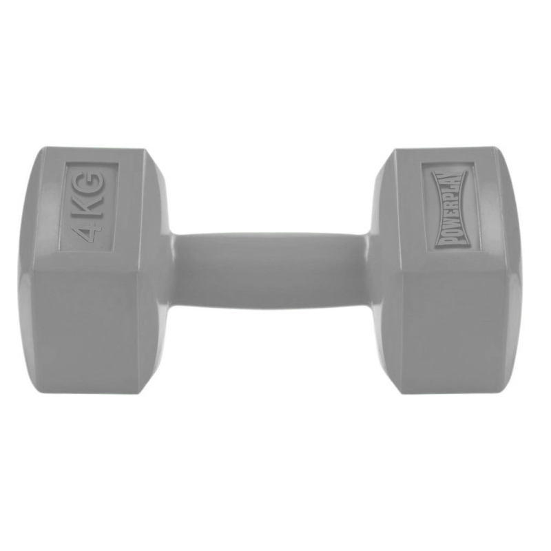 Гантель композитна PowerPlay 4124 Hercules 4 кг. Сіра (1 шт.)