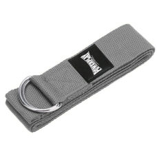 Ремінь для йоги PowerPlay PP_4409 183*3.8см. Сірий