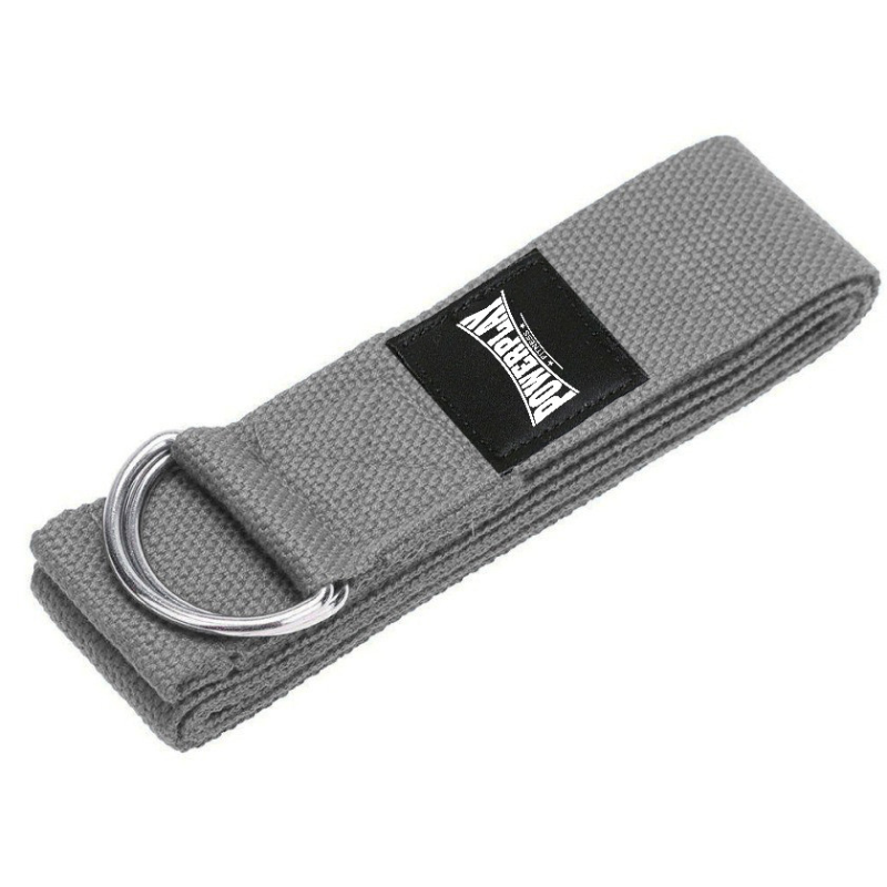 Ремінь для йоги PowerPlay PP_4409 183*3.8см. Сірий Ремінь для йоги PowerPlay PP_4409 183*3.8см. Сірий