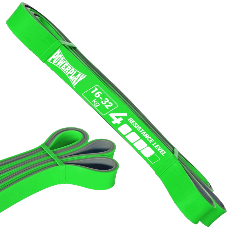 Еспандер-петля (гумка для фітнесу і кроссфіту) PowerPlay 4116 Double Colors Зелено/Сіра (16-32 кг) Еспандер-петля (гумка для фітнесу і кроссфіту) PowerPlay 4116 Double Colors Зелено/Сіра (16-32 кг)