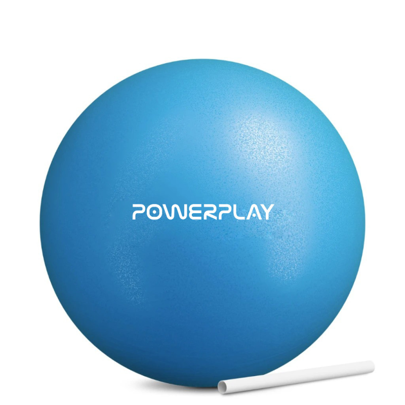 М“яч для пілатесу, йоги та реабілітації PowerPlay PP_4415 Body Shape Ball 22 см Синій