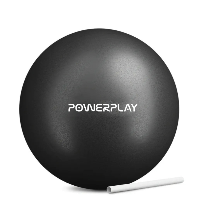 М“яч для пілатесу, йоги та реабілітації PowerPlay PP_4415 Body Shape Ball 22 см Чорний