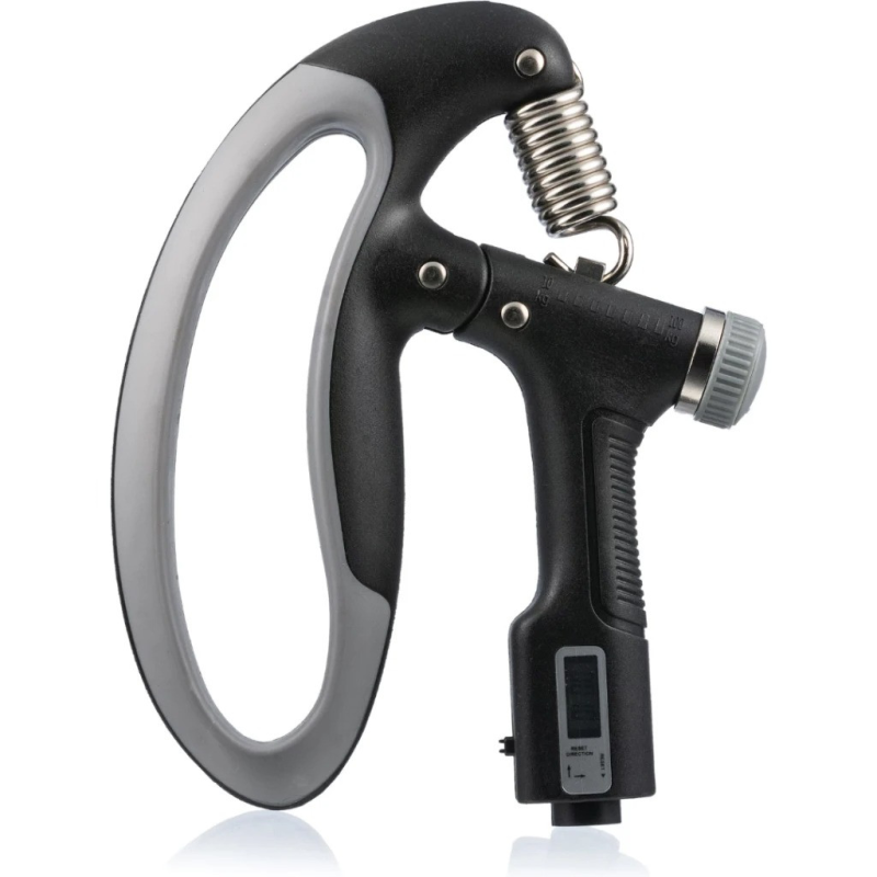 Еспандер кистьовий з лічильником PowerPlay PP-4403 з регульованим навантаженням 10-100 кг. Чорний