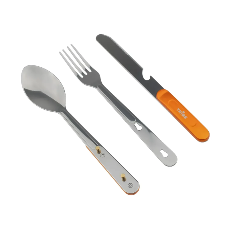 Компактний набір столових приборів 4-в-1 для кемпінгу Tribe Camp Set (T-FC-0036-metal) Компактний набір столових приборів 4-в-1 для кемпінгу Tribe Camp Set (T-FC-0036-metal)