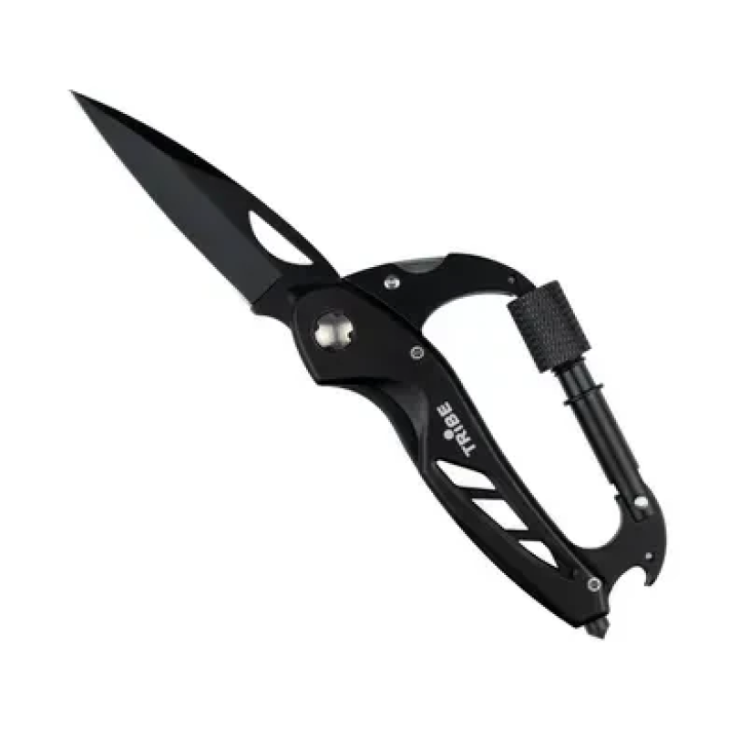 Cкладаний ніж-карабін 6-в-1 Tribe Carabiner Knife (T-MG-0014-black)