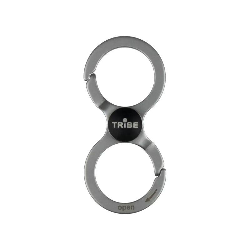 Універсальний подвійний сталевий карабін Tribe Twin Lock T-LB-0007-metal