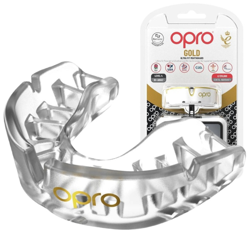 Капа OPRO Gold дитяча (вік до 10р.) Clear (art.102505007) Капа OPRO Gold дитяча (вік до 10р.) Clear (art.102505007)