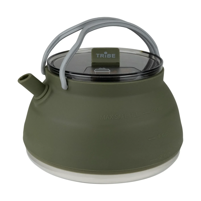 Чайник Tribe Collapsible Kettle 1,5 л силіконовий T-FF-0026, olive
