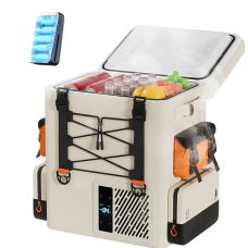 Акумуляторний холодильник-рюкзак Litheli 16л, живлення від павербанку (УМБ Litheli Power Bank 20000 mAh, 45 W