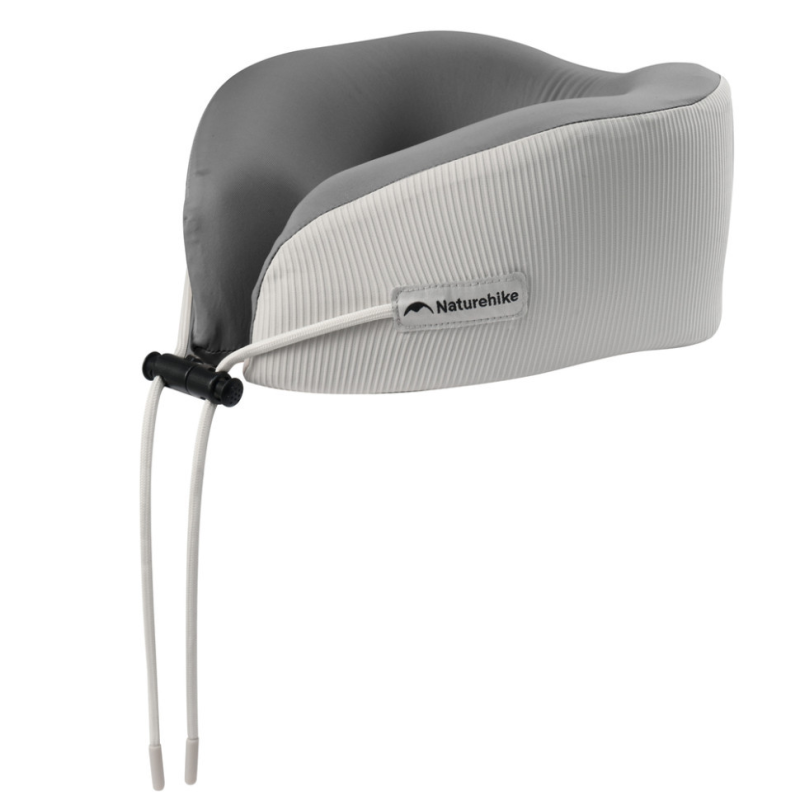 Подушка бавовняна для шиї, з пам“яттю Naturehike CNK2450WS019, сіра Подушка бавовняна для шиї, з пам“яттю Naturehike CNK2450WS019, сіра