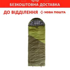 Спальний мішок Tramp Kingwood Regular ковдра правий dark-olive/grey 220/80 (-5/-10/-25°С) (UTRS-053R-R)