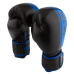 Боксерські рукавиці PowerPlay 3022 А Чорно-Сині (натуральна шкіра) 14 унцій