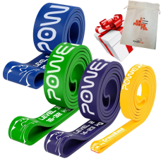 Еспандер-петля (гумка для фітнесу і кроссфіту) PowerPlay PP_0015 набір 4шт. опір 5-45кг. (сумарно 114кг.)