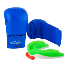 Рукавиці для карате PowerPlay 3027 Сині M
