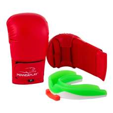 Рукавиці для карате PowerPlay 3027 Червоні M