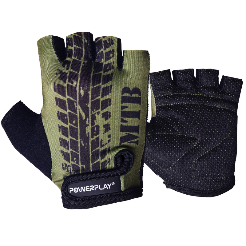 Велорукавички PowerPlay 5451 Протектор зелені XS Велорукавички PowerPlay 5451 Протектор зелені XS